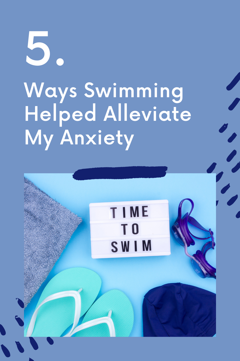 Pin: 5 ways swimming helps anxiety