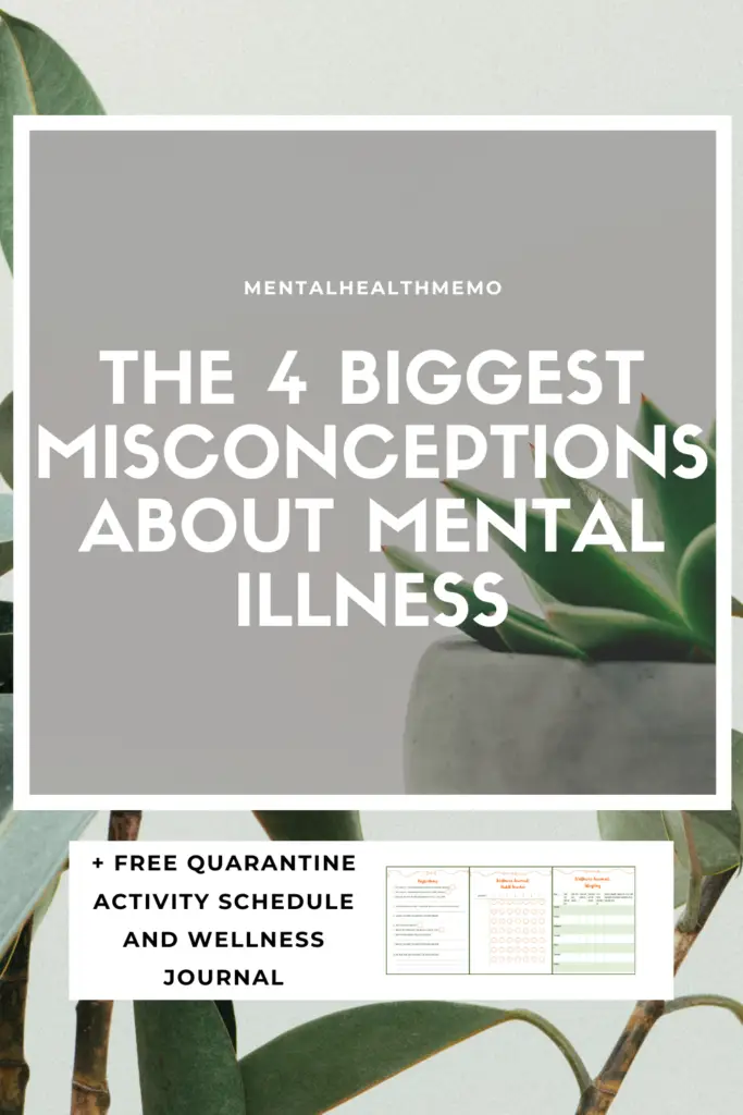 Pin: the 4 biggest misconceptions about mental illness