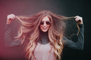 woman smiling at camera